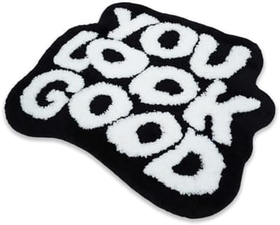 Antislip Badmat met Alfabetmotief voor Badkamer - Creatief en Comfortabel
