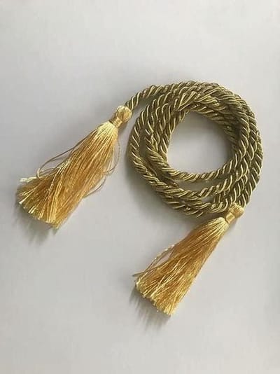 Gordijn Tiebacks - Gordijn Clips - Vensters Decoreren - Zacht en Duurzaam - 110 cm Lengte - Goud