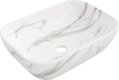Mexen Rita opbouw waskom 45 x 32 cm, witte steen - 21084584