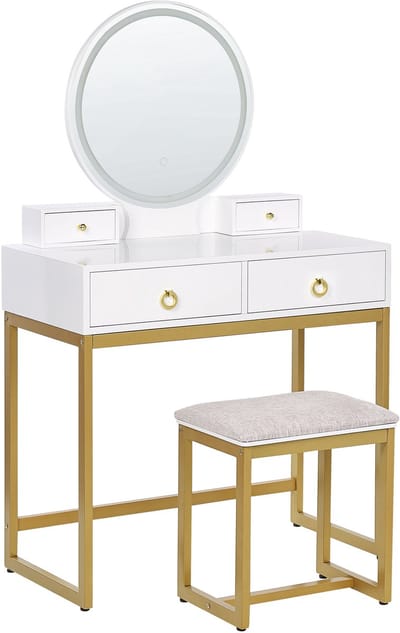 AUXON - Kaptafel - Wit - MDF
