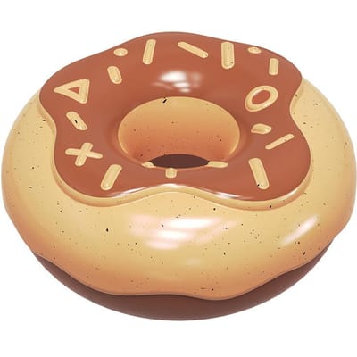 Huisdierbenodigdheden Nieuwe Tandenreiniging en Geluid Donut Hondenspeeltje 11.8*11.8*5.42cm