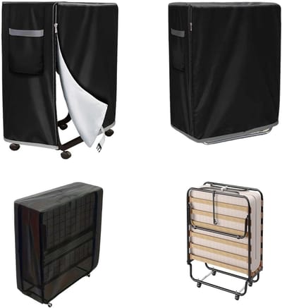 Opvouwbare Bedhoes Stofdicht 130 cm × 30,5 cm x 99 cm - Waterdichte Opbergzak voor Logeerbedden en Matrassen