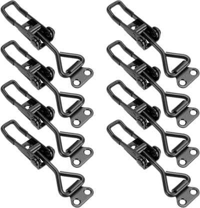 Set van 8 Snelle Ontgrendelingsladers met Metalen Spanklemmen - 110 mm, 100 kg Spankracht, Ideaal voor Bevestigen en Beveiligen