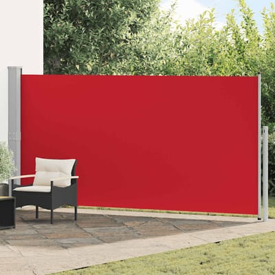 vidaXL - Windscherm - uittrekbaar - 160x500 - cm - rood