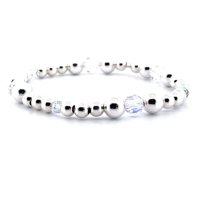 Heaven Eleven - meisjes - armband - 925 - zilver - sterling - Swarovski - 5mm- 7mm