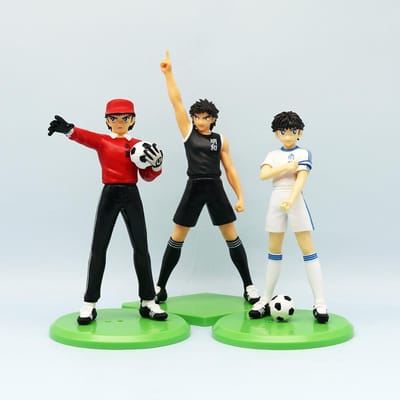 18cm Captain Tsubasa Anime Figuur Ozora Tsubasa Actiefiguren Hyuuga Kojirou/Wakabayashi Genzou Figuur Collectie Model Speelgoed