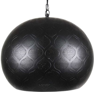 Safaary - Arabische Hanglamp Amaira Zwart Goud Ø 46 x 40cm