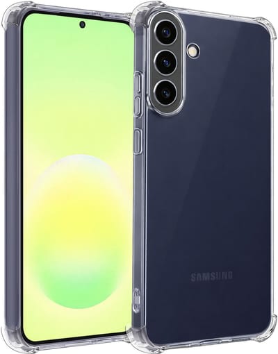 Hoesje - Geschikt voor Samsung Galaxy A57 - Sterk & Shockproof - Siliconen Case - Back Cover - Telefoon Hoes Shock Proof - Telefoonhoesjes - Transparant