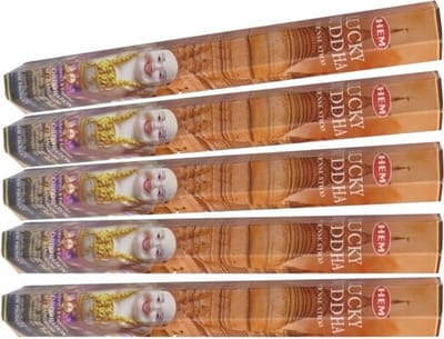 5x pakje wierook Lucky Buddha