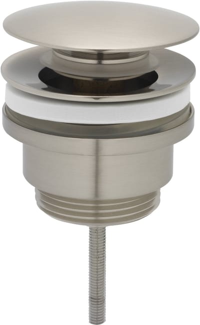 Ben Push Open afsluitbare wastafelplug RVS-look