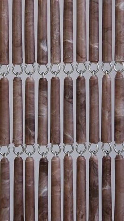 Vliegengordijnexpert Vliegengordijn - 90 x 210 cm - Bruine Hulzen