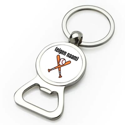 Akyol - honkbal met knuppels met eigen naam flesopener - Honkbal - atleten - iemand die houdt van honkbal - verjaardag - cadeau - kado - 9 bij 3 cm