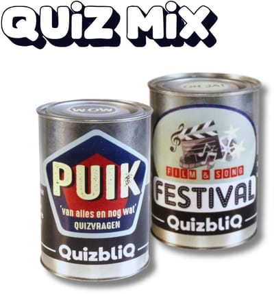 Kletspot Quiz Mix, Quiz vragen kaartjes