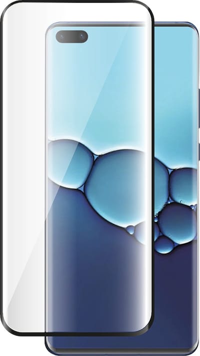 Bigben Connected, Screenprotector geschikt voor Huawei P40 - Tempered Glass 2.5D & Anti-Scratch, Transparant zwart