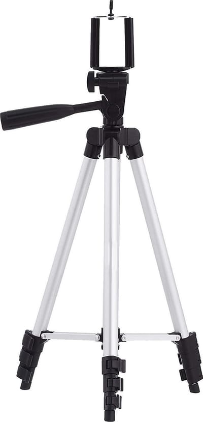 Tripod Smartphone Statief Camera Tripod Verstelbaar Met Telefoon Houder 102 cm - Zwart