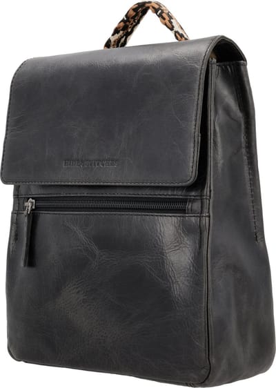 Hide & Stitches Next Navajo Rugzak - Rugtas - Premium Leder - Leren Dames Tas - Zwart