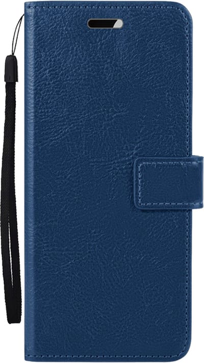 Hoesje Met Pasjeshouder - Geschikt voor OnePlus Nord CE4 - Luxe Bookcase Portemonee - Flip Case - Kunstleer Book Case - Flipcase - Book Cover - Walletcase - Portemonneehoes - Donkerblauw