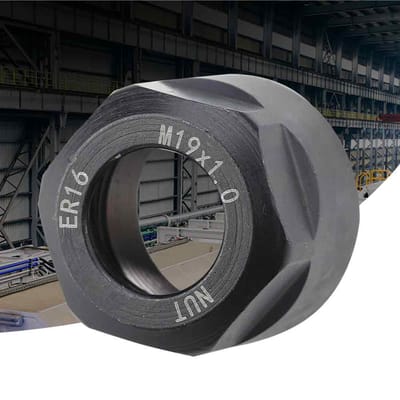Spantang Klemmoer voor CNC Freeshouder Draaibank ER16 A&M Type M19*1.0 Zwart zwart