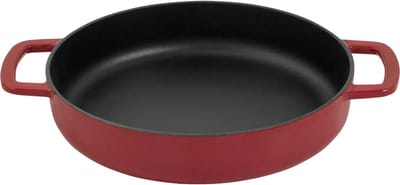 Combekk Gietijzeren Koekenpan Ø 24cm - 100% gerecycled - PFAS-vrij - Geschikt voor o.a. Inductie en BBQ - Bordeaux