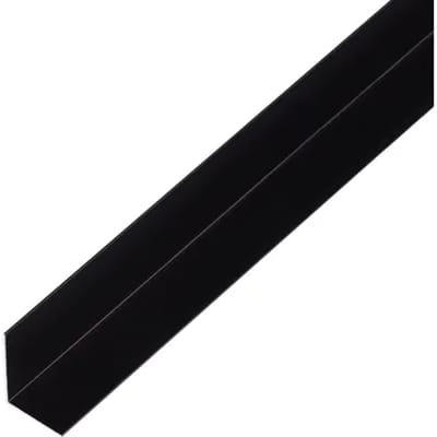 Alberts Hoekprofiel - Aluminium Zwart - 25x25x1mm 1m