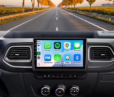 Autoradio 4/64 met Carplay en Android auto | Geschikt voor Renault Master 2019-2024 | Radio scherm met Navigatie | 2019 2020 2021 2022 2023 2024