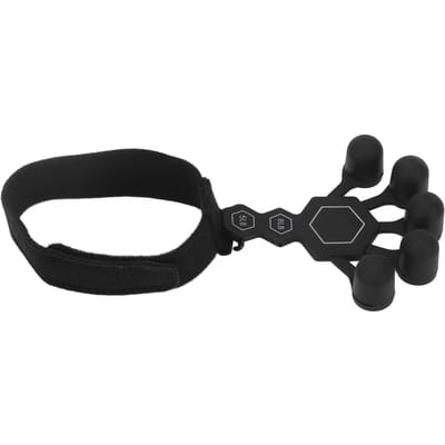 Exerciseur de Doigts Silicone Entraînement Flexion Extension des Doigts Gripster pour Personnes Âgées Handicapées black