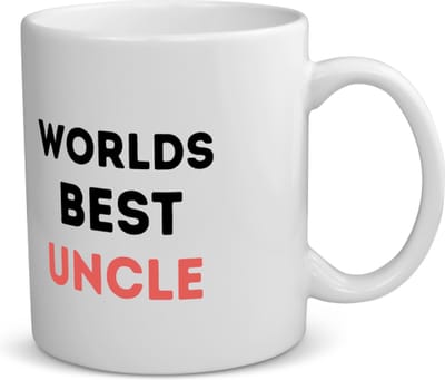 Akyol - worlds best uncle koffiemok - theemok - Oom - de beste oom - verjaardagscadeau - verjaardag - cadeau - cadeautje voor oom - oom artikelen - kado - geschenk - gift - 350 ML inhoud