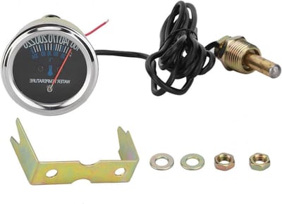 ByShane - Mechanische Watertemperatuur Meter 52mm - Auto - Geel Licht - Marine Sensor - 12V