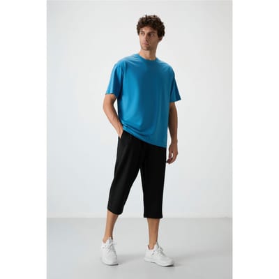 Heren Midden taille Wijde Capri Shorts