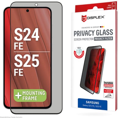 Displex Screenprotector Privacy Glass geschikt voor Samsung Galaxy S24 FE / S25 FE