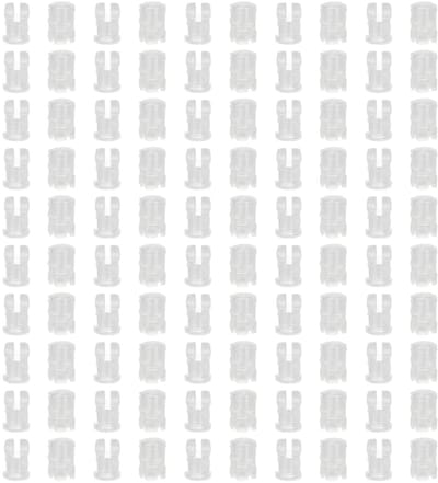 Dailygoody - 100 stuks led-houders - Montagebeugels voor ledlicht - Wit - 3 mm led-houder - Geschikt voor paneelmontage - Inclusief veiligheidsbe