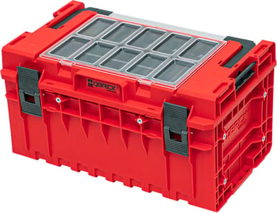 Qbrick System ONE 350 2.0 Expert RED ULTRA HD Custom gereedschapskist modulaire organizer 585 x 385 x 320 mm 38 l stapelbaar IP66