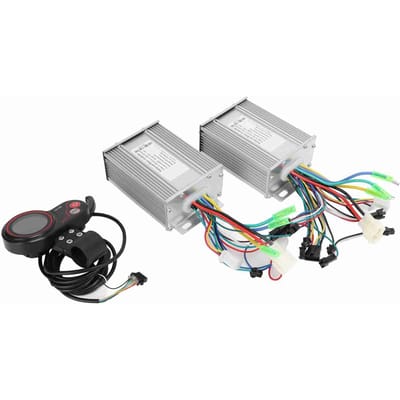 Dual Drive 3648V 450W Elektrische Fiets Borstelloze Controller LH100 Kleuren LCD Scherm gray