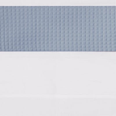 BINK Bedding Ledikantlaken Wafel (Pique) Dusty 100 x 150 cm - laken voor ledikant - lakentje - babylaken - wafel - blauw - grijsblauw - jeansblauw