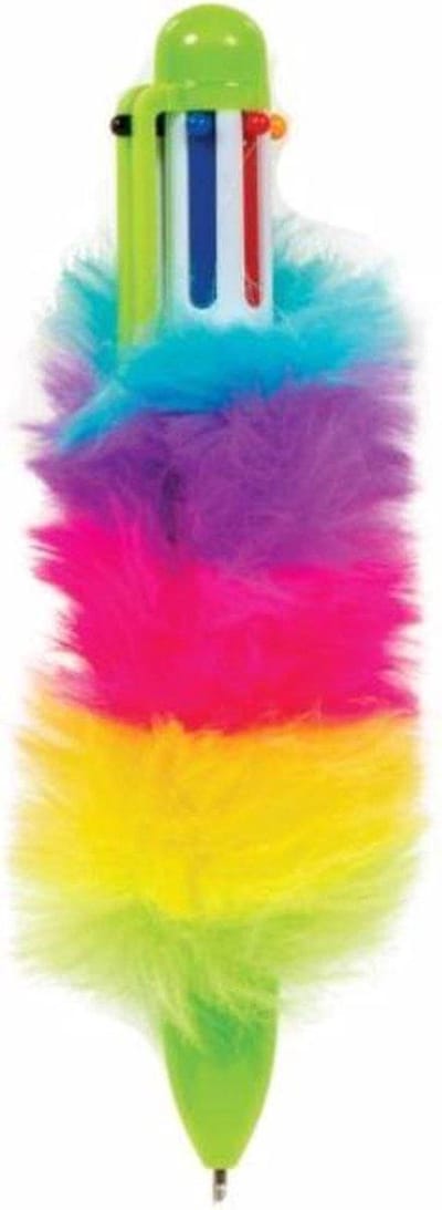 Lg-imports Fluffy Balpen Groen Met 6 Kleuren Inkt