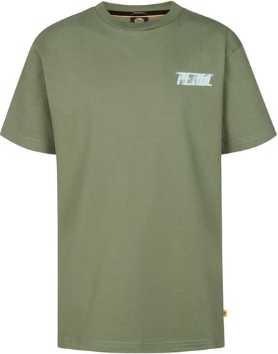 Petrol Industries - Jongens T-shirt met grafische rugprint Toro - Groen - Maat 104