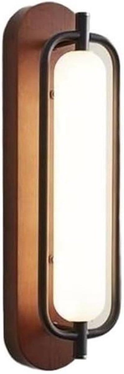 Wandkandelaars Glazen Lamp - Moderne Sfeerverlichting - Binnenhuis Decoratie - Royale Gelijkmatige Verlichting - 17x44 cm - Zwart