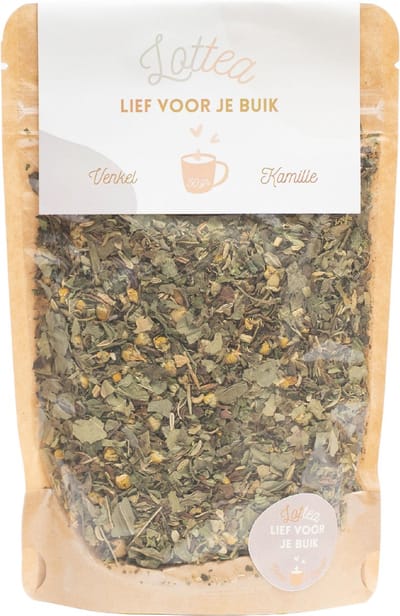 Lottea Lief voor je Buik thee 50 Gram Stazak - spijsvertering thee, verse thee, kruidenthee, thee cadeau, thee geschenk, thee cadeautje