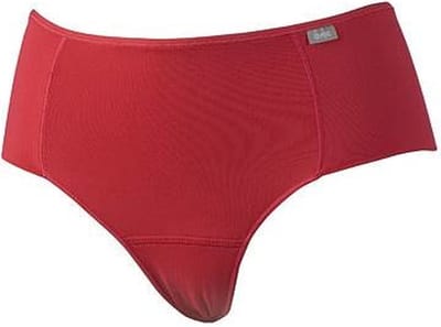Dames hipstring - microfiber 34444 - Microfiber ondergoed - dames onderbroek - Rood / L