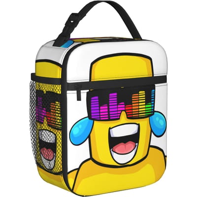 Zonnige en Meloen Thermisch Geïsoleerde Lunchtassen voor School Herbruikbare Voedselzak Mannen Vrouwen Koeltas Thermische Lunchbox Option 1