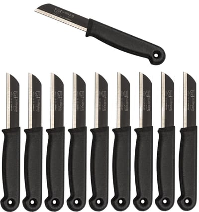 Solingen Schilmesje Duits - Zwart - RVS 16 cm. met beschermhoes - 10 stuks
