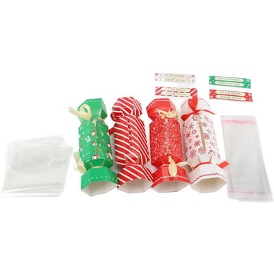 4 stuks Kerst Verrassing Geld Trekzakje DIY Exquise Snoep Verrassing Gelddoos voor Verjaardag Vakantie red