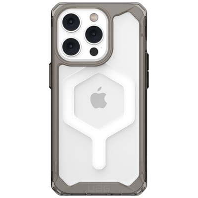 Urban Armor Gear Plyo Apple iPhone 14 Pro Hoesje Geschikt voor Draadloos Opladen met Magnetische Ring Ash