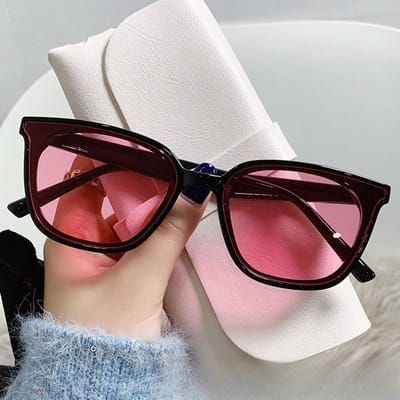 Zomer Ins Retro Dames Koppel Heren Modieuze Zonnebril Zonder Make-up Nieuwe Koreaanse Stijl Trendy Zonnebril