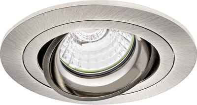 Spot Armatuur GU10 - Proma Alpin Pro - GU10 Inbouwspot - Rond - Nikkel - Aluminium - Kantelbaar - Ø92mm