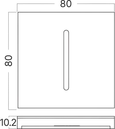 LED Trapspot - Brinton Stairflex 3 - Inbouw Trapverlichting Vierkant Zilver - 2W 200lm - Natuurlijk Wit 4000K