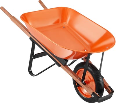 Pugsdrly Solo kruiwagen enkel wiel tuin kipper 330lb Patio Utility Cart