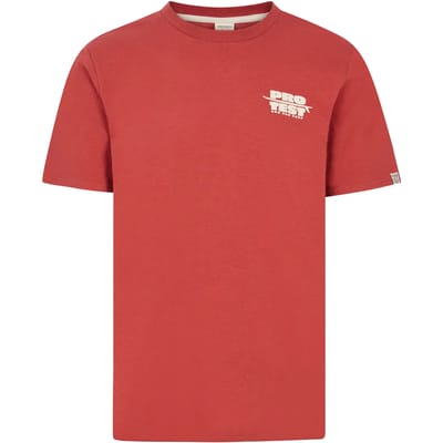 Protest Prtbaio – T shirt Heren – Korte mouwen – Ronde hals – Brick Red