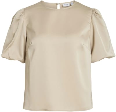VILA - VIELLETTE 2/4 SATIN PUFF TOP - NOOS Dames T-shirt