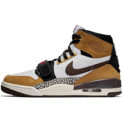 Air Jordan Legacy 312 Rookie of the Year Heren Sneakers Bruin Wit Barok-Bruin-Tarwe-Varsity-Rood AV3922-102 44.5 black